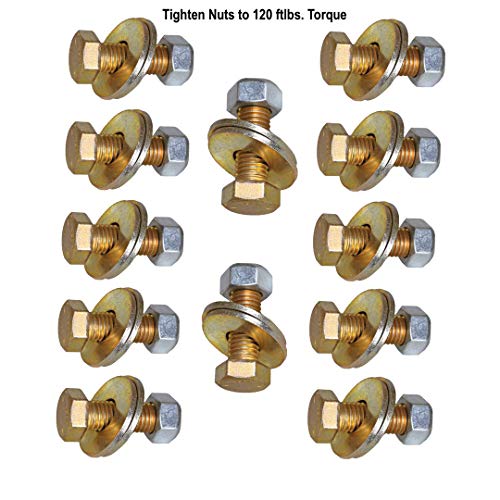 GEN-Y Executive Mount/Bolt kit, 12-5/8” x 2” Grade 8 Bolts, 12-5/8" Steel Lock Nuts, 24 - Flat washers by GEN-Y Hitch - Used condition - Image 2