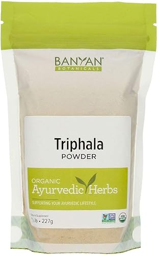 Banyan Botanicals Triphala en polvo fórmula orgánica y equilibrada y aprobada por el USDA para la desintoxicación y rejuvenecimiento 7502 1 1