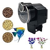 🐠 Temporizador automático alimentado por batería: el temporizador automático alimentado por batería es completamente nuevo y tiene una forma mini única, tiene el soporte, se puede sujetar a cualquier tanque, ahorrando espacio para su acuario (batería no incluida)