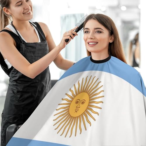 Avental de corte de cabelo da República Argentina, avental de barbeiro de salão, acessórios de corte