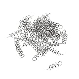 Jili Online 50 Pieces Fishing Hook Centering Pin Spring Twist Lock for Soft Lure Bait Worm Crank