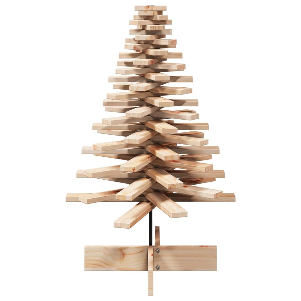 vidaXL Arbre de Noël en Bois pour décoration 100 cm Bois Massif de pin