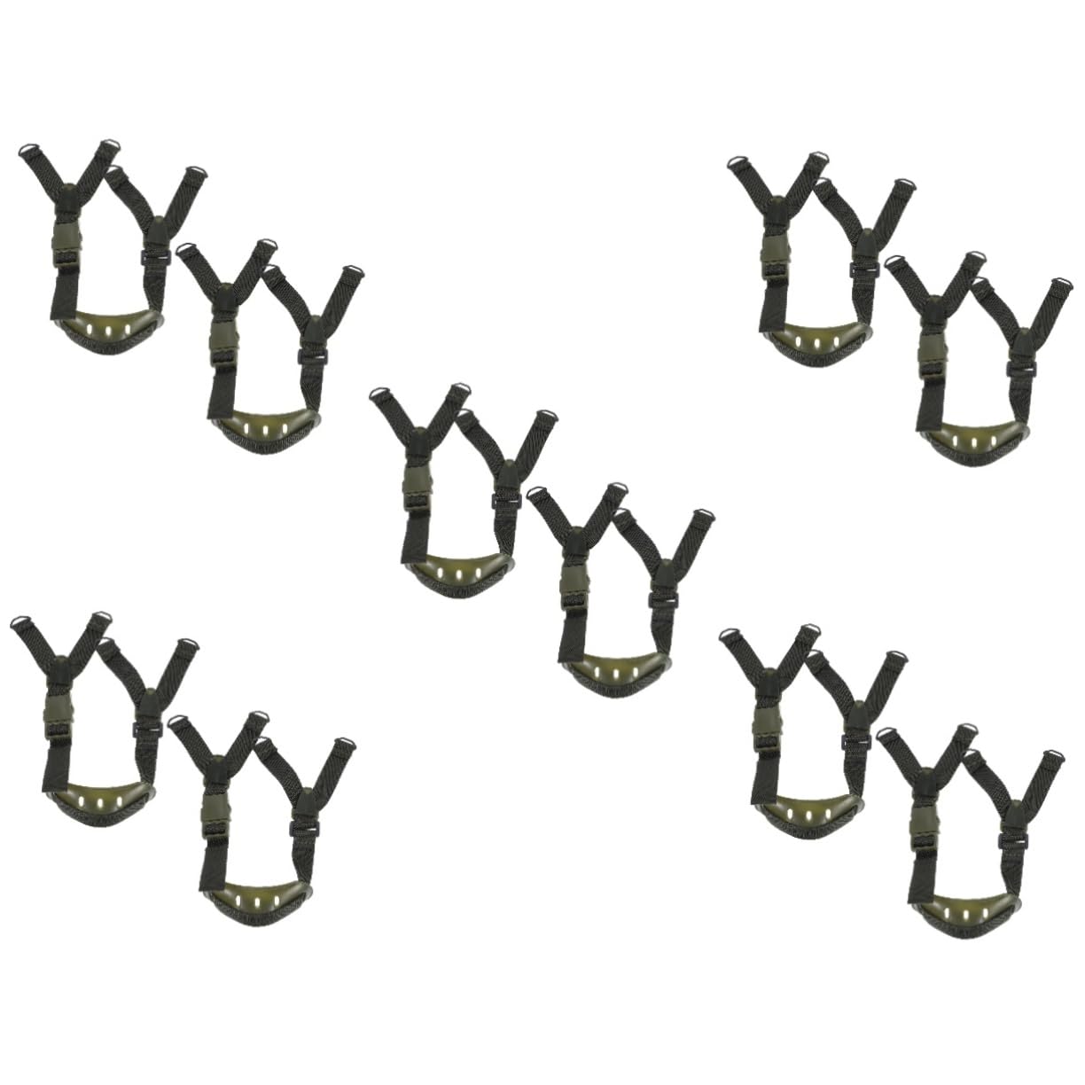 NUOBESTY Helm Kinnriemen Für Schutzhelmgurt Sicherheitshut Kinnriemen Professionelles Riemen Schutzhelmriemenverlängerung Bequemer Kinnriemen Hutband Hart Plastik Olive Green