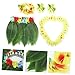 COLLBATH Colorful Adjustable Leaf Skirt with Floral Accents for Hawaiian Luau Parties Realistic Jungle Costume for Beach Performances and Celebrations Great Fit for All