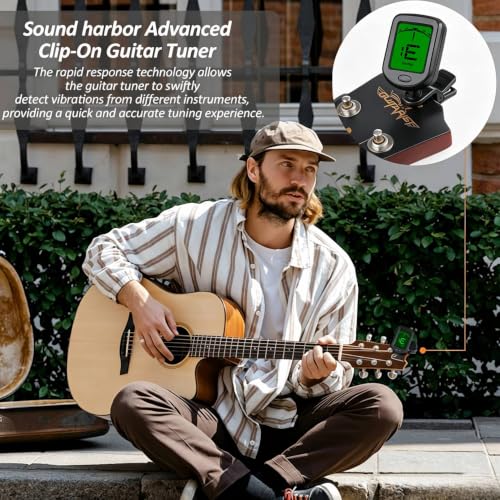 Image of Guitar Tuner Clip on Ukulele Tuner-for Acoustic Electric Bass Ukulele Violin Tuner