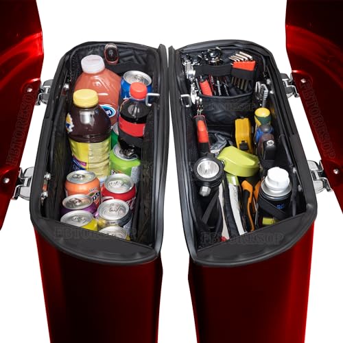 Fbtoresop Indian Saddlebag Liners Indian Chieftain Dark Horse Saddlebag Organizer Round Top Double Hinge Roadmaster Elite Springfield Accessories