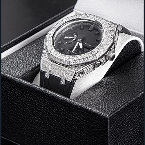 Lunette de montre GA2100 métal diamant customisation