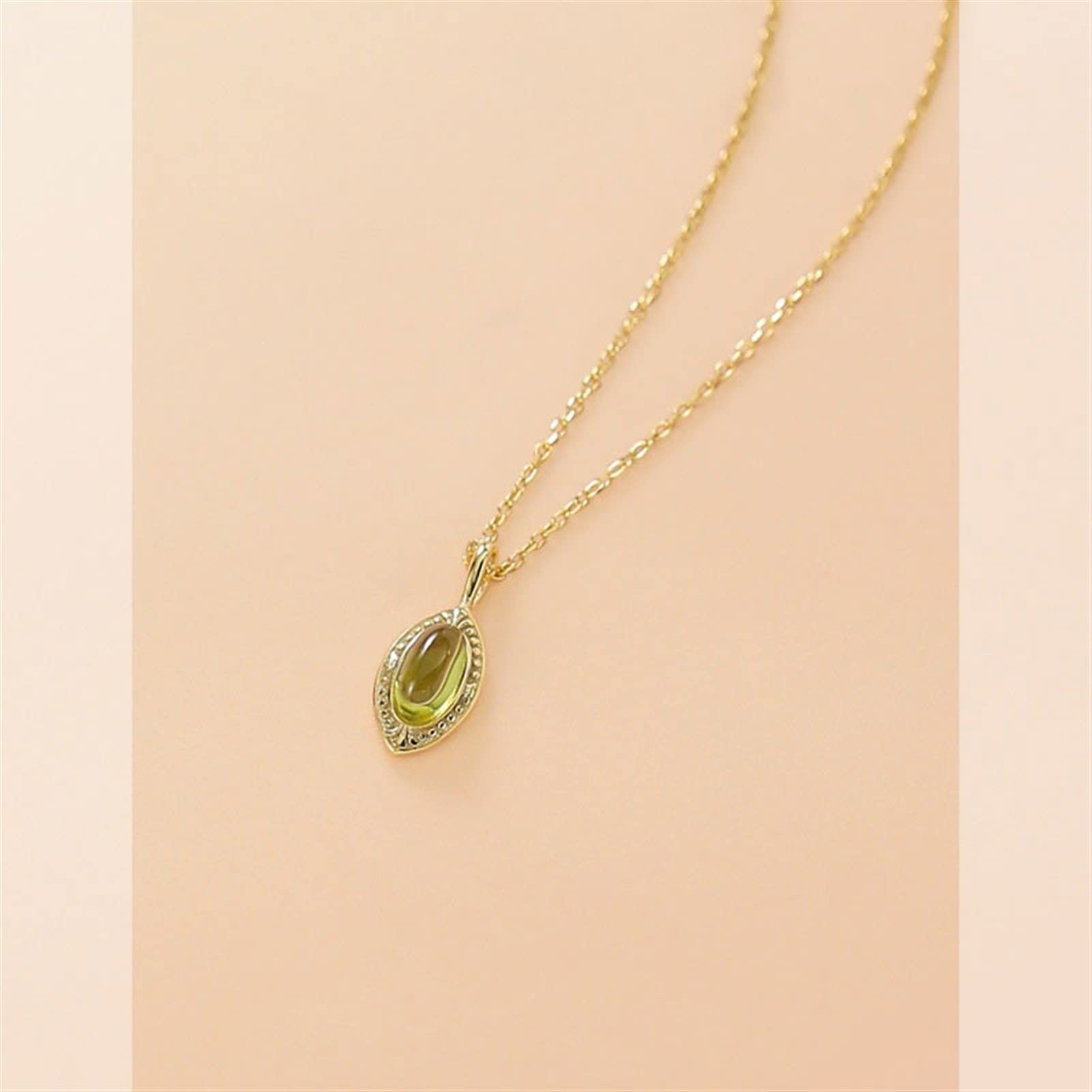 Collares Colgante Forma De Gota Collar Colgante De Cristal Verde Collar Cadena De Clavícula Llena De Collares Largos Hechos A Mano