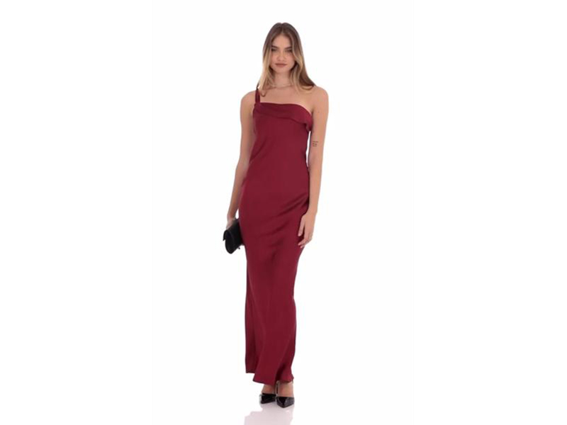 Amazon.com: 2026 Satin One Shoulder Maxi Dress for Women Summer Silk Formal  Elegant Backless Ruffle Sleeveless Wedding Guest Dresses Black : Clothing,  Shoes & Jewelry
