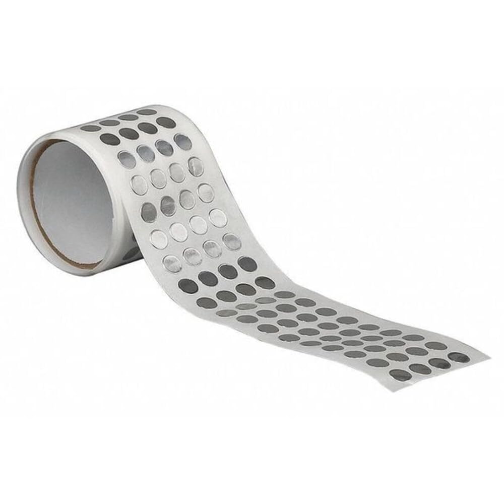 TapeCase 1000-1/4-425C 425 - Cinta adhesiva de aluminio brillante (1 paquete, 1000 unidades), color plateado