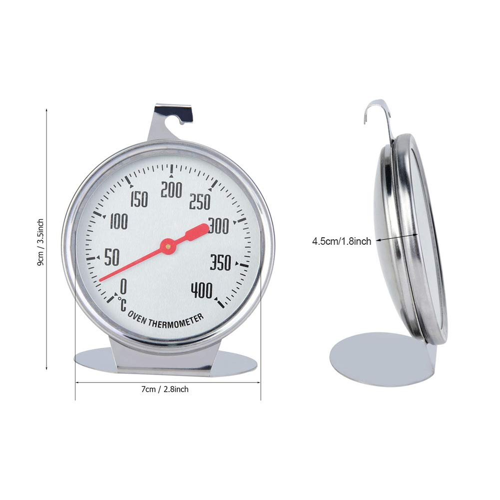 Termometro Da Forno In Acciaio Inox - Perfetto Per Pizza, Pane E Dolci | 50-300°C - Foto 3