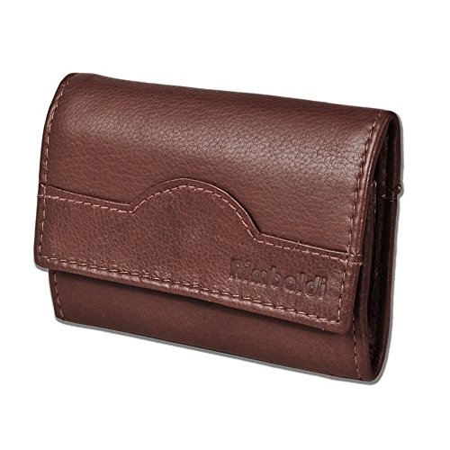 Preisvergleich Produktbild Schlüsseltasche Schlüsseletui (28B) Rimbaldi Leder Schlüsselmäppchen mit 6 Schlüsselhaken Braun