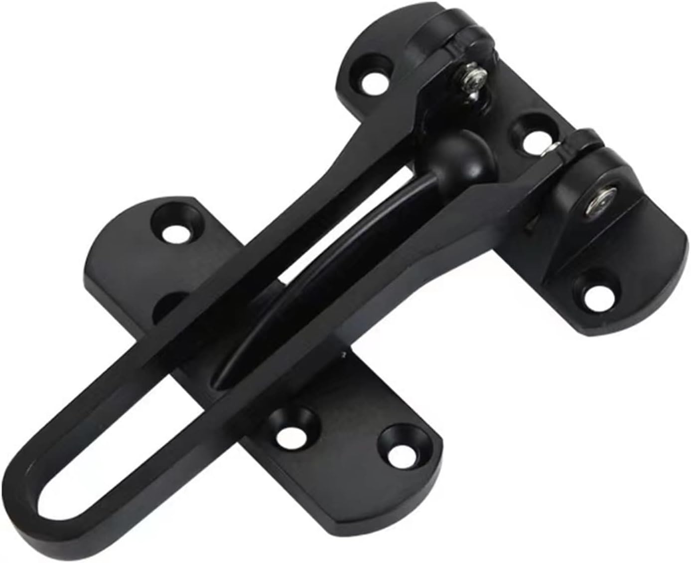 Door Chain Lock, Door Door Lock Swing bar Door Guard Reinforced Door Buckle Lock Chain Anti-Theft Buckle Family Chains (Color : Gold) (Color : Black)