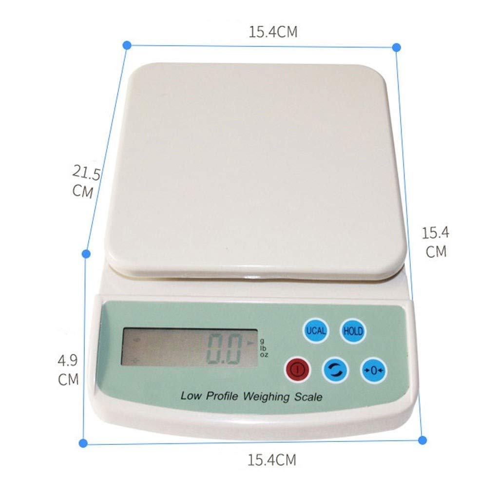 Báscula digital de cocina para alimentos, báscula industrial de alta precisión, LCD, 5 kg/1 G, báscula electrónica portátil para el hogar