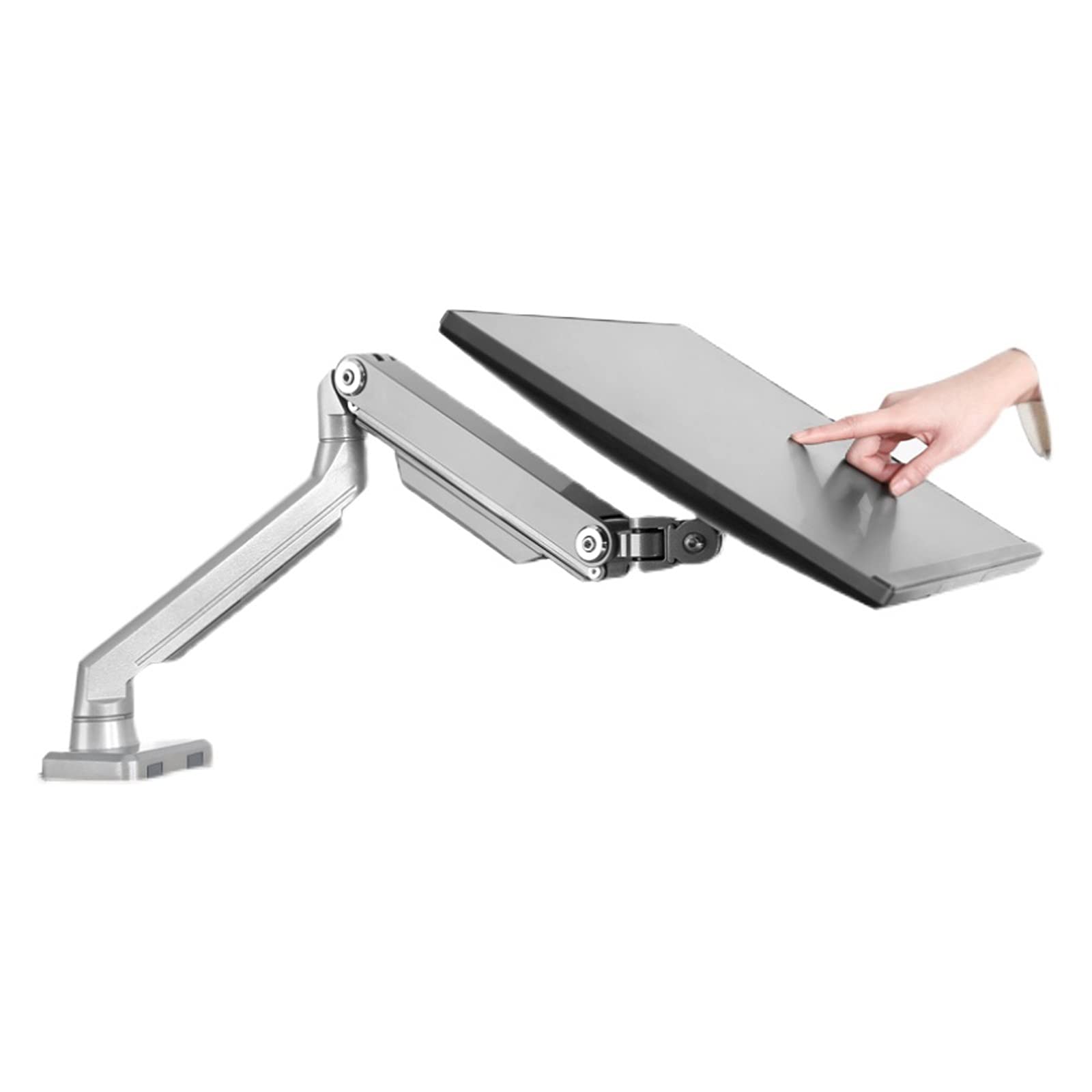 Aioneer Monitor Desk Mount Monitor Mount Stand Single Arm Mechanical Spring Monitor Mount Adjustable Mount Desk Stand With Clamp And Grommet Base, Holds Up To 17.6Lbs Computer Mo