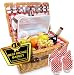 Nature Gear Upgraded 4 Person XL Picnic Basket (4 Person, Red & White)