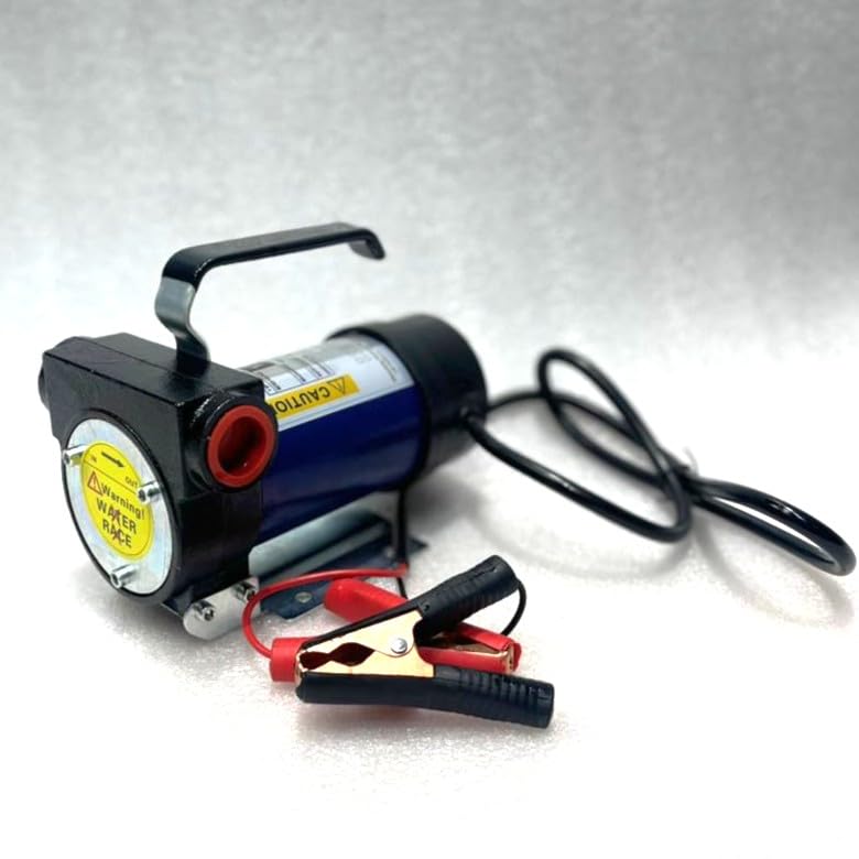 ANM Sales 12V Professional Oil Transfer Pump, Self-Priming Diesel Kerosene Pump, Black, 40L/Min Flow Rate, 15.5x19x13cm, 5500 RPM-image-0