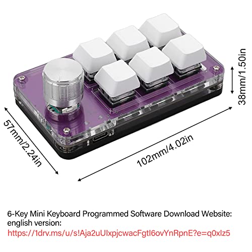 Teclado Mecánico Mini 6 Teclas Cuifati USB Bluetooth miniatura 3