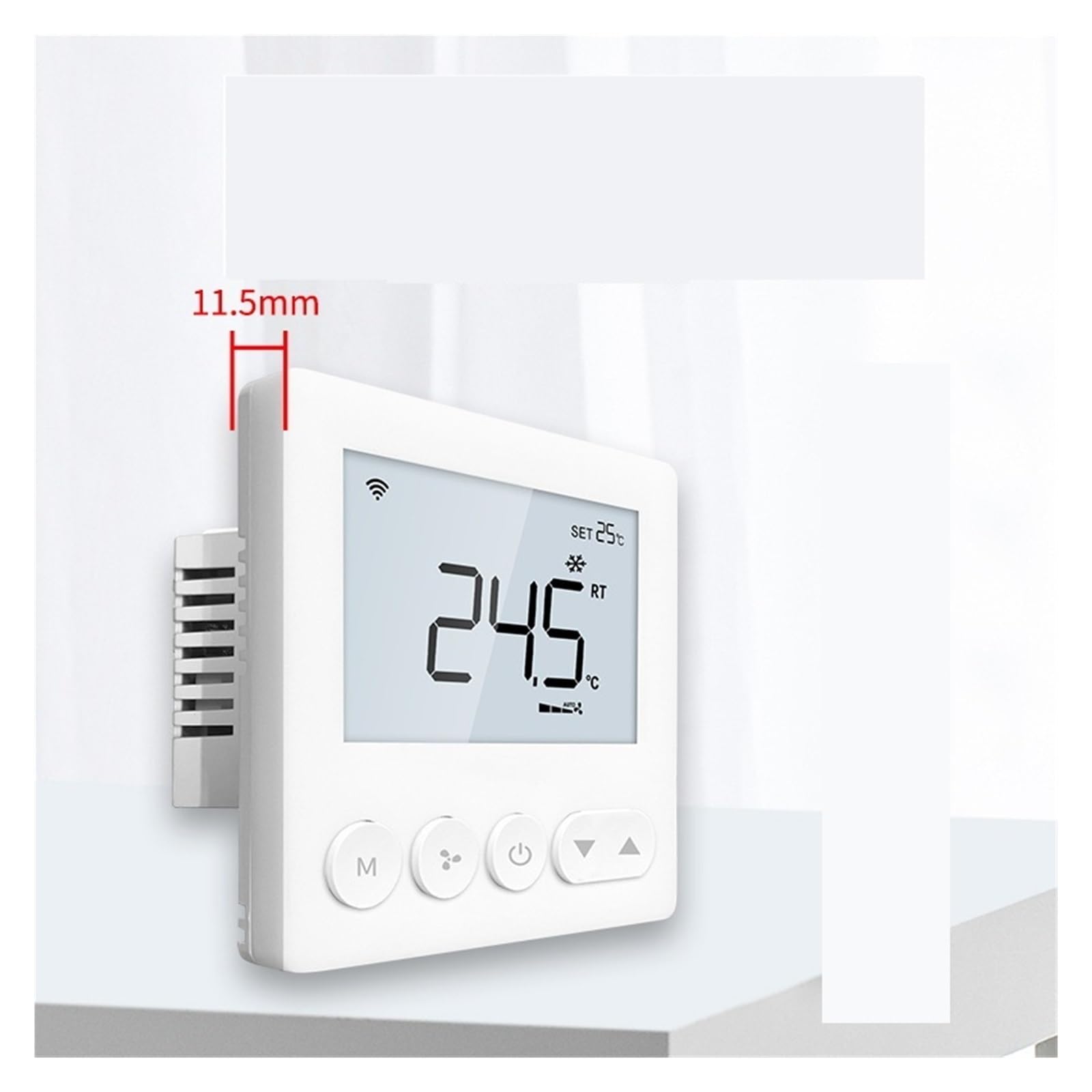 Termostat, 5 szt. Cyfrowy termostat centralnej klimatyzacji tygodniowy programowalny regulator temperatury