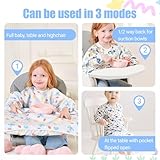 KIKAWORD 2 PCS Baby Weaning Bib with Long Sleeves Specialized for Use in High Chair for 6 Month+ Toddlersd,Coverall Bibs for Baby Soft and Skin-Friendly,Waterproof Easy to Clean,Detachable,One Size - Image 3