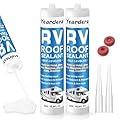 Yeardera RV Roof Sealant, Self Leveling RV Roof Sealant White - Premium Waterproof & UV-Resistant Sealant for RV Roofs, Trailers, and Motorhomes, Easy Application for Roof Repair, Leaks & Caulking