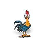 AKTAP Cartoon Chicken Brooch Pins Ocean Movie Theme Gifts Anime Character Accessories for Fans Rooster Backpack Clothes