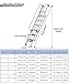 EXCLURA Attic Aluminum Escape Loft Stairs, Attic Egress Wall Ladder with 5 1/4