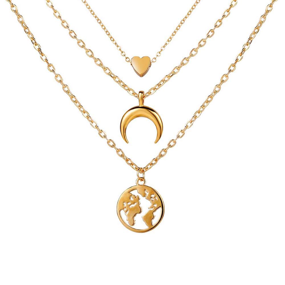 Jewels Galaxy Multi Strand for Women (Golden) (CT-NCKV-44161)