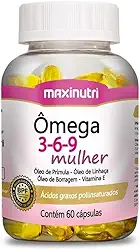 Maxinutri Ômega 3/6/9 Mulher (Linhaça/Prímula/Borragem/Vit.E) - 60 Cáps.