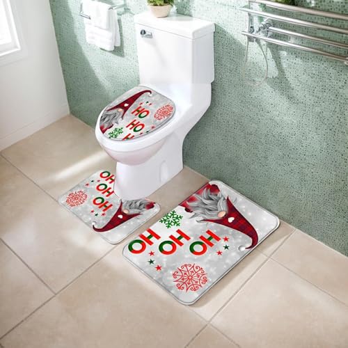 Housse de couvercle de toilettes de Noël pour une ambiance festive - 3