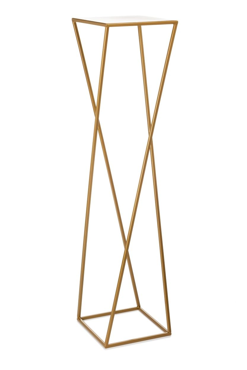 HowHomely 100 cm Modern Flower Stand Metal Gold