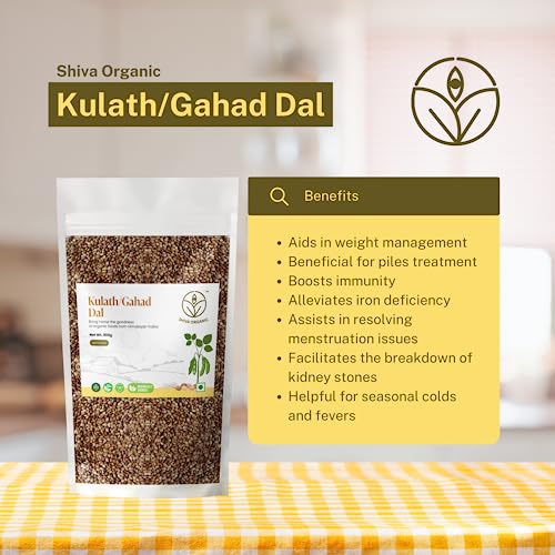 Image of Shiva Organic Himalayan Kulath (Kulthi) / Gahad /horsegram Dal 900g - Unpolished, 100% Natural, Organically Sourced