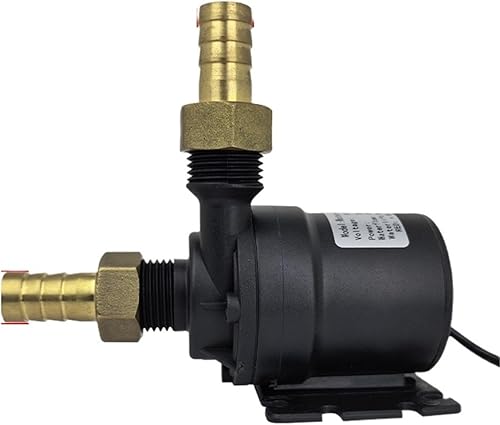 1pcs DC12V/24V 1000L/H Ultra Quiet Water Pump Brushless Motor Submersible Aquarium Water Pump Water Heater Shower Booster Pump(24V wire