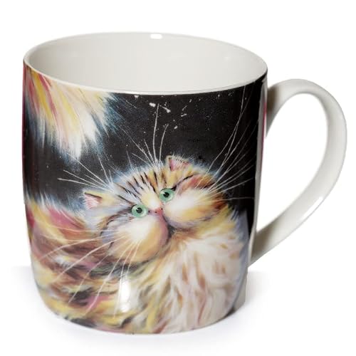 Image of EliteKoopers 1Pcs Collectable Porcelain Mug Kim Haskins Rainbow Cat For Home, Office, Work etc.