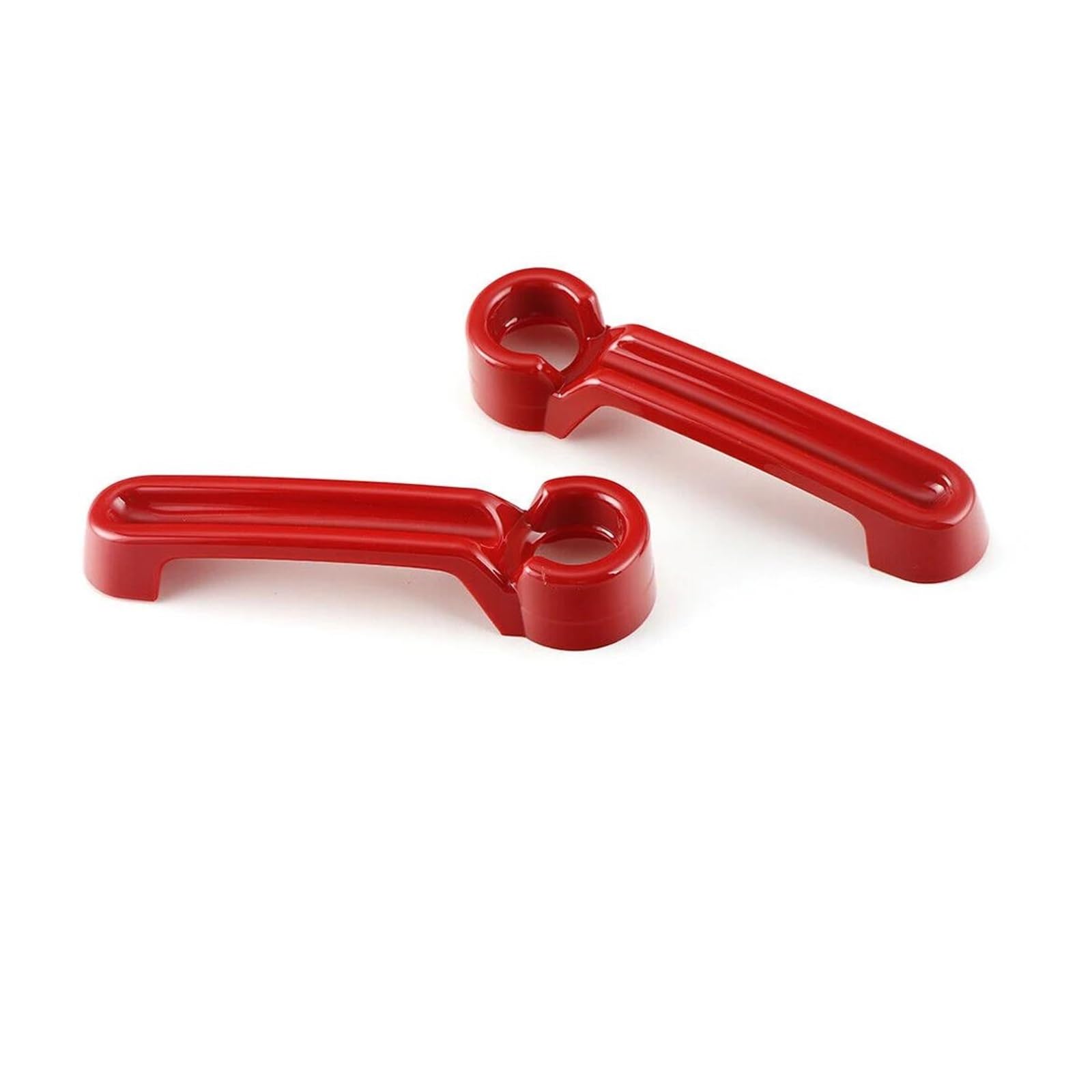 DEHIWI Maniglie interne per portiere Auto Esterno Porta Portellone Maniglia Della Copertura Trim Di Plastica Rossa Per Wrangler JK 2007-2012 2013 2014 2015 2016 2017 2018