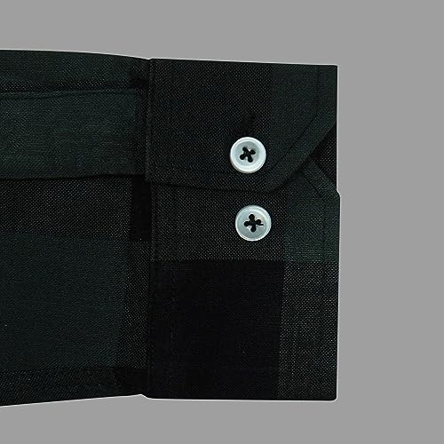 Image of GHPC Cottswool Winter Wear Woolen Big /Buffalo Checks Full Sleeves Regular Fit Formal Shirt for Men