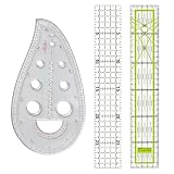 【Dettagli Tecnici e Stile】Questo modello si presenta in un elegante colore bianco che crea un contrasto ideale con tessuti di varie tonalità. Con le sue dimensioni ottimizzate di 30 cm di lunghezza e 5 cm di larghezza, il righello è leggero e maneggevole, perfetto da riporre nella borsa da cucito o da tenere sulla scrivania per un accesso rapido e pratico.