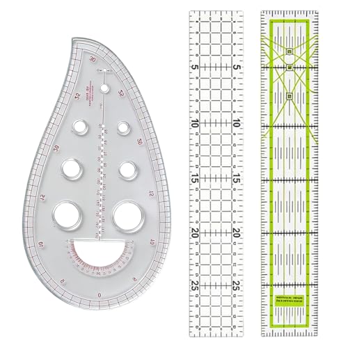 【Dettagli Tecnici e Stile】Questo modello si presenta in un elegante colore bianco che crea un contrasto ideale con tessuti di varie tonalità. Con le sue dimensioni ottimizzate di 30 cm di lunghezza e 5 cm di larghezza, il righello è leggero e maneggevole, perfetto da riporre nella borsa da cucito o da tenere sulla scrivania per un accesso rapido e pratico.