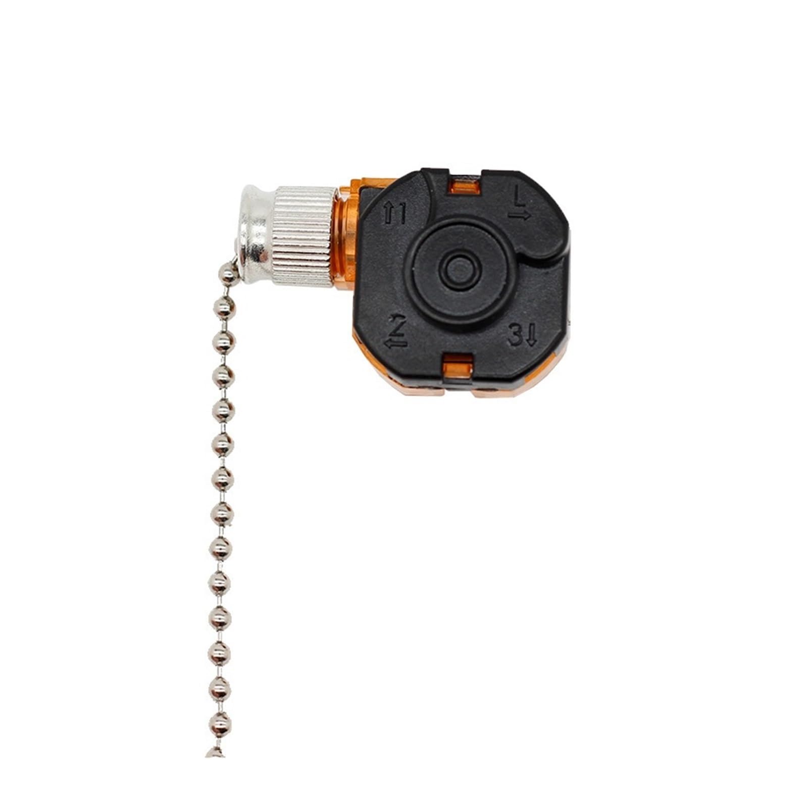 AUOQKQUT 1pc 3089B-3 3 Speed Brass 4 Wire Ceiling Fan Switch Pull Chain Control (3089B-3)