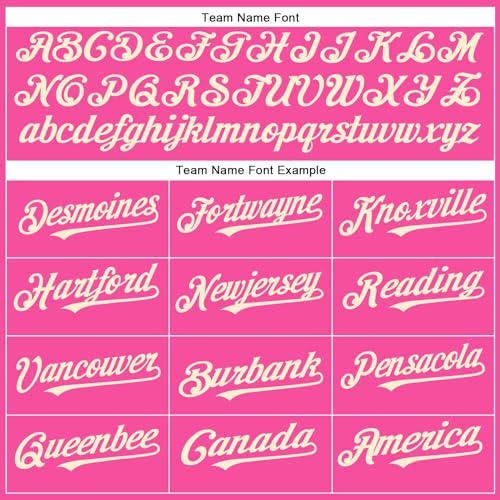Camiseta de Béisbol Personalizada Unisex en Color Pink Cream miniatura 3