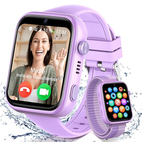 Xinghesf Reloj Inteligente Niño, 1.83 Hd 4g Smartwatch Para Niños Con Gps Wifi Sos Videollamada Whatsapp 5 Modos Deportivos, Ip67 Impermeable - Regalos Smartwatch Niña Niño Viene Con 2 Correas Xinghesf Reloj Inteligente Niño, 1.83 Hd 4g Smartwatch Para Niños Con Gps Wifi Sos Videollamada Whatsapp 5 Modos Deportivos, Ip67 Impermeable - Regalos Smartwatch Niña Niño Viene Con 2 Correas