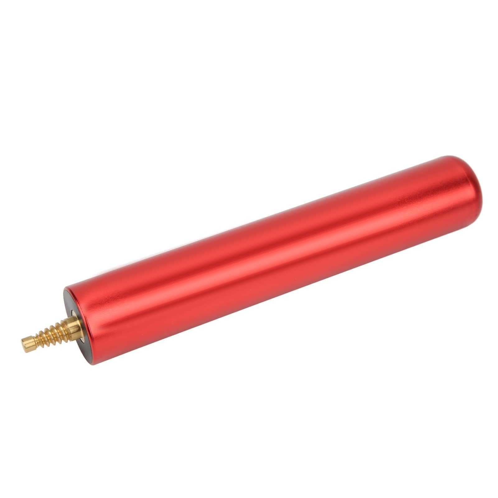 Agatige Billiard Cue Extension, Pool Cue Stick Extension 6 Inch Aluminum Alloy Billiard Pool Cue Telescopic Adjustable Snooker Cue Extension Snooker Cue Extender Billiard Accessories (Red)