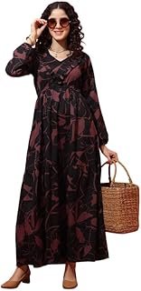 sheetal associates Women's Floral Printed Empire Fit & Flare Maxi Dress| Comfortable Relaxed Fit Summer Dress-picture-37