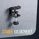 RICOO Akustik Trennwand für Schreibtisch 160 x 80 x 2,3 cm Sichtschutz ZAP1680-G Filz Grau Büro Home Office Pinnwand Schallschutz Raumtrenner Tischtrennwand mit Klemmen Schalldämmung