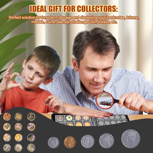 Porta Colección de Monedas Yamahiko con 466 Bolsillos Ignífugos miniatura 5