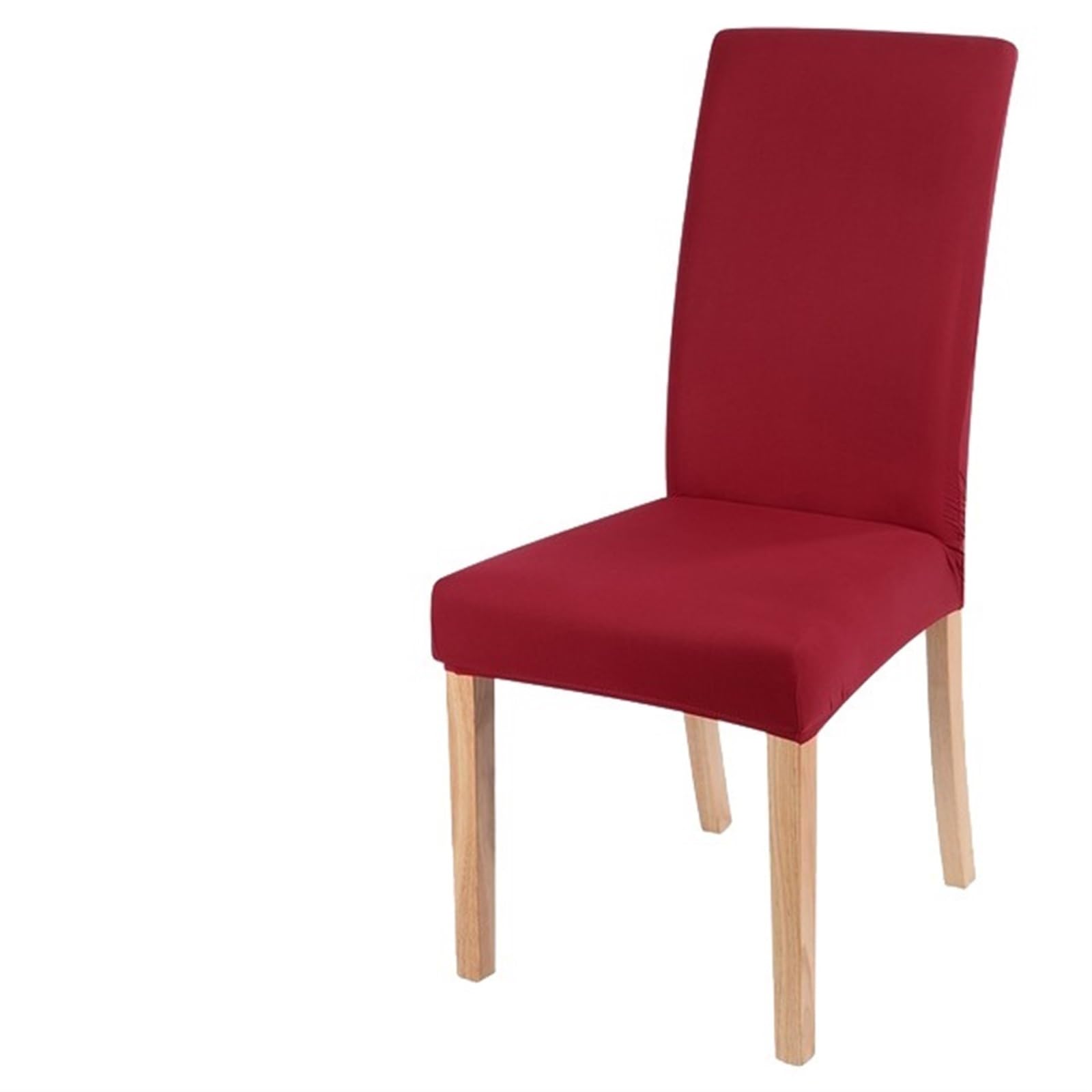 QXBFNDC Chair Covers Elastic solid color Chair Cover Home Spandex Stretch Slipcovers Chair Seat Covers For Kitchen Dining Room Wedding Banquet Home(Red)