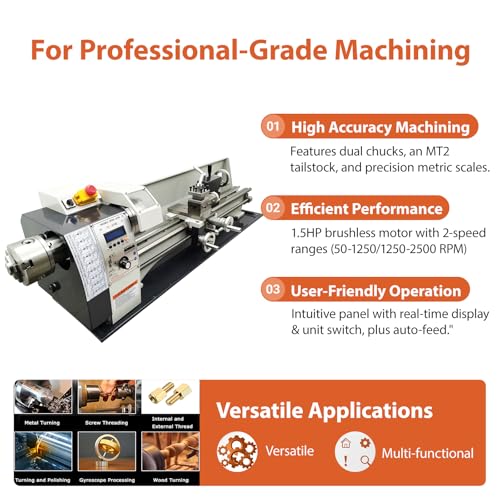IntXanth 8x31.5 Precision Benchtop Lathe