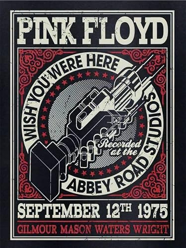 idea regalo Postercinema Pink Floyd Wish You Were Here at The Abbey Road Studios - poster cm. 30 x 40