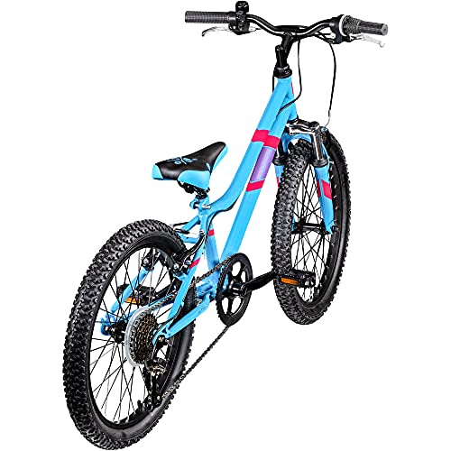 Galano Fahrrad Kinder ab 6 Jahre | Kinderfahrrad 120-135 cm für Mädchen und Jungen mit 7 Gang | 20 Zoll Mountainbike mit Federgabel | leichtes Hardtail Bike | GA20 – Bild 4