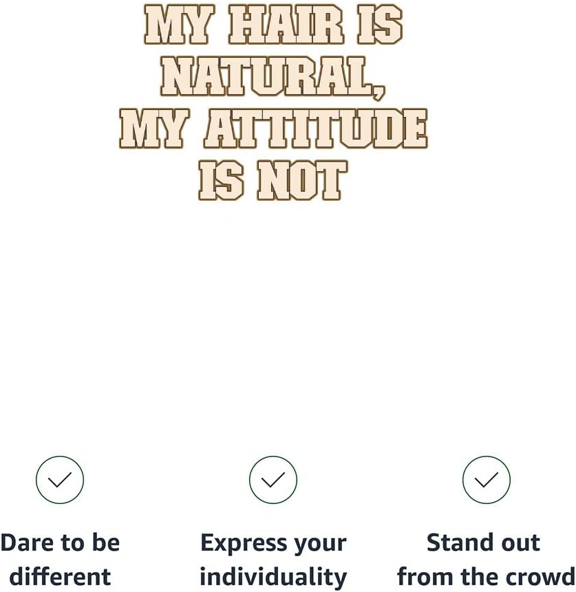 My Hair is Natural Racerback Cropped Tank - Word Art Women's Tank - Cool Tank Top